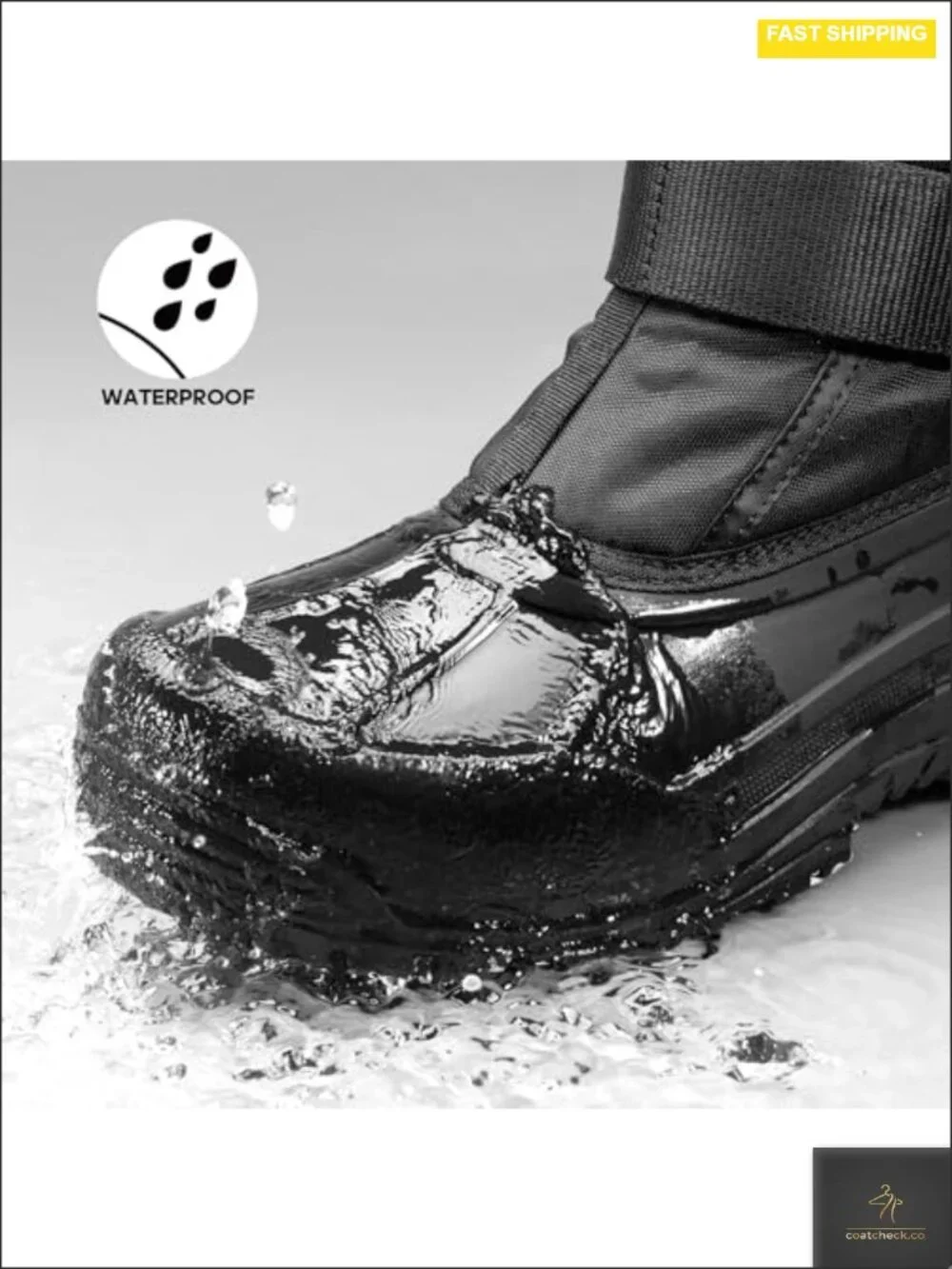 NORTIV 8 Waterproof Insulated Winter Snow Boots Men's Outdoor Tall Boots